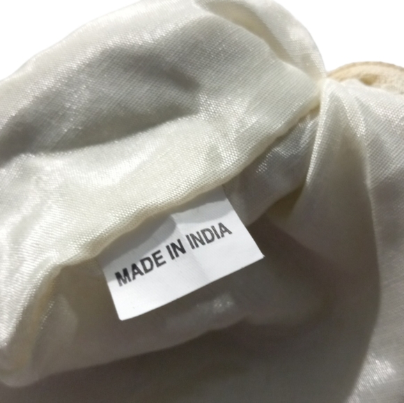 Made in India Wristlet Bangle bag W/Beaded detail SZ Small - Picture 6 of 9